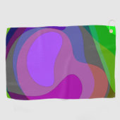 Serviette De Golf Pourpre Et Vert 403 (Horizontal)