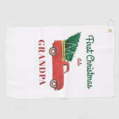 Serviette De Golf Premier Noël Matching Famille Vacances Grand (Horizontal)