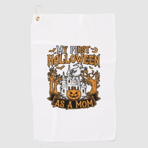 Serviette De Golf Première Halloween en tant que maman fantôme châte