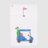 Serviette De Golf Preppy Blue Personnalisé Golf Panier Golf Serviett (Devant)