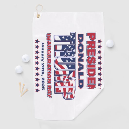 Serviette De Golf Président (En situation)