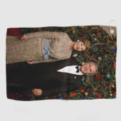 Serviette De Golf Président George Bush, Laura Christmas Maison Blan (Horizontal)