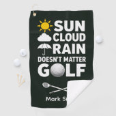 Serviette De Golf Prévisions de golf pour golfeur (En situation)