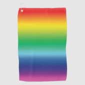 Serviette De Golf Pride lgbtq lgbt arc-en-ciel drapeau gay couleurs (Devant)