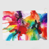 Serviette De Golf Prisme de bijoux - Aquarelle (Horizontal)