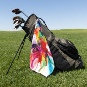 Serviette De Golf Prisme de bijoux - Aquarelle (Vert)