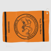 Serviette De Golf Prison des politiciens de l'Illinois (Horizontal)