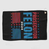 Serviette De Golf Procureur contre délinquant 2024 (Horizontal)
