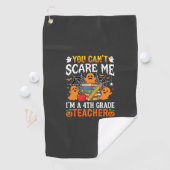 Serviette De Golf Prof de 4e année drôle Halloween Fantôme (En situation)