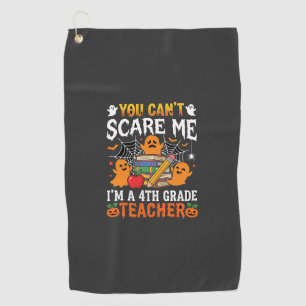 Serviette De Golf Prof de 4e année drôle Halloween Fantôme