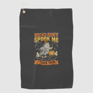 Serviette De Golf Prof de géologie d'Halloween épouvante