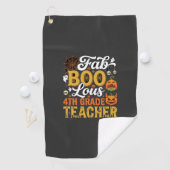 Serviette De Golf Professeur de 4e année Faboolous Halloween (En situation)