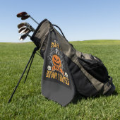 Serviette De Golf Professeur de botanique d'Halloween squelette Citr (Vert)