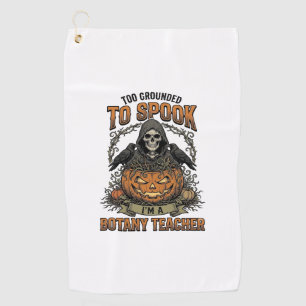 Serviette De Golf Professeur de botanique Halloween Gravure vintage