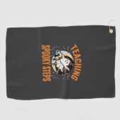 Serviette De Golf Professeur de danse Halloween pas effrayants (Horizontal)