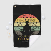 Serviette De Golf Professeur de Fitness Yoga Studio Personnalisé Gur (En situation)