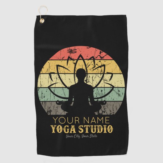 Serviette De Golf Professeur de Fitness Yoga Studio Personnalisé Gur (Devant)