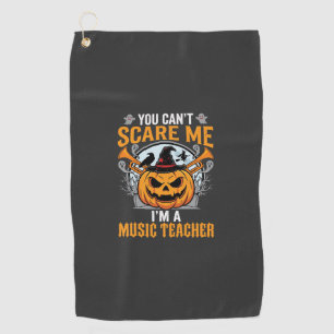 Serviette De Golf Professeur de Musique Halloween Citrouille Effraya