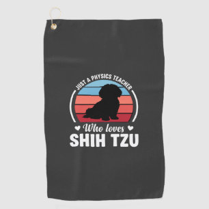 Serviette De Golf Professeur de physique amateur de chien Shih Tzu