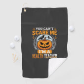 Serviette De Golf Professeur de santé Halloween Citrouille effrayant (En situation)