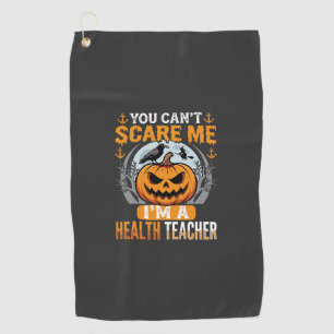 Serviette De Golf Professeur de santé Halloween Citrouille effrayant