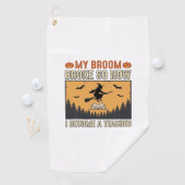 Serviette De Golf Professeur d'Halloween Balai Cassa Conception Vint (En situation)
