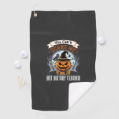 Serviette De Golf Professeur d'histoire de l'art Halloween Design de (En situation)