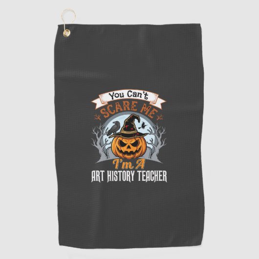 Serviette De Golf Professeur d'histoire de l'art Halloween Design de (Devant)