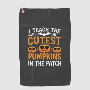 Serviette De Golf Professeur Halloween Citrouilles les Plus Mignonne