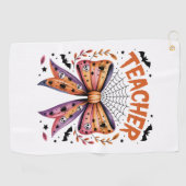 Serviette De Golf Professeur Halloween épouvantable (Horizontal)