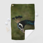 Serviette De Golf Profil de paon  (En situation)