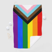 Serviette De Golf Progrès Rainbow Flag serviette, Pride Golf / LGBTQ (En situation)
