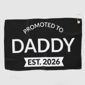 Serviette De Golf Promoted To Daddy Est. 2026 II (Horizontal)