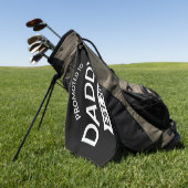 Serviette De Golf Promoted To Daddy Est. 2026 II (Vert)