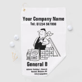 Serviette de golf promotion constructeur général (En situation)