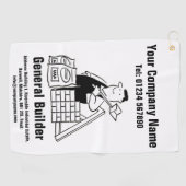 Serviette de golf promotion constructeur général (Horizontal)