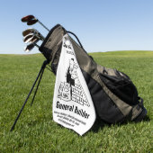 Serviette de golf promotion constructeur général (Vert)