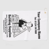 Serviette De Golf Promotion des services de construction (Horizontal)