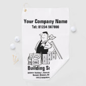 Serviette De Golf Promotion des services de construction de construc (En situation)