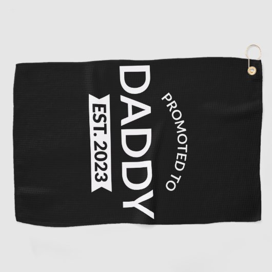 Serviette De Golf Promu À Daddy Est. 2023 II (Horizontal)