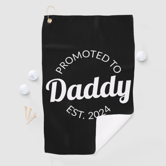 Serviette De Golf Promu À Daddy Est. 2024 I (En situation)