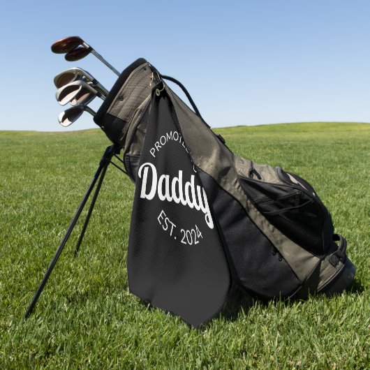 Serviette De Golf Promu À Daddy Est. 2024 I (Vert)