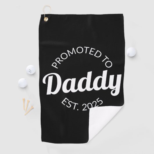 Serviette De Golf Promu À Daddy Est. 2025 I (En situation)