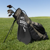 Serviette De Golf Promu À Papa 2021 Pères Première Fois (Vert)