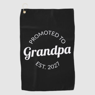 Serviette De Golf Promu Grand-papa dès 2027 Nouveau Papa Je suis