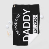 Serviette De Golf Promu Papa Prévu 2026 II (En situation)