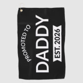Serviette De Golf Promu Papa Prévu 2026 II (Devant)