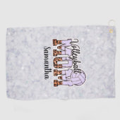 Serviette De Golf Proud Volleyball Maman - Service Up Support (Horizontal)