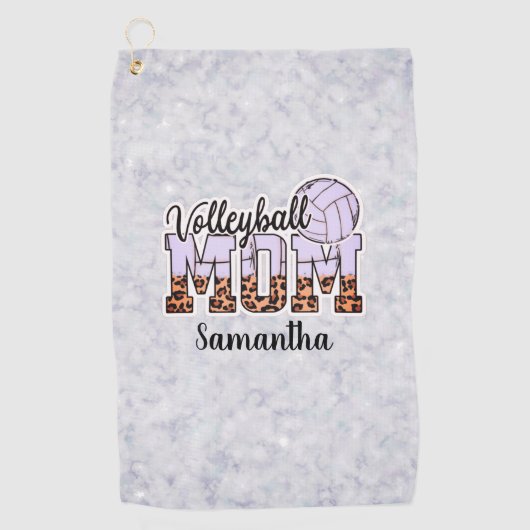 Serviette De Golf Proud Volleyball Maman - Service Up Support (Devant)