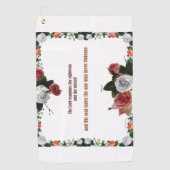 Serviette De Golf Psaume 11:5, No Violence (Devant)